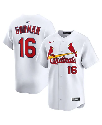 Nike Men's Nolan Gorman White St. Louis Cardinals Home Limited Player Jersey