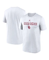 Jordan Men's White Oklahoma Sooners 2025 Sideline Legend Performance T-Shirt