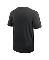 Nike Men's Black Arizona Cardinals Sideline Uv Performance Coach T-Shirt