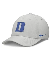 Nike Men's Gray Duke Blue Devils Rise Practice Performance Adjustable Hat