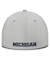 Nike Men's Gray Michigan Wolverines Rise Practice Performance Adjustable Hat