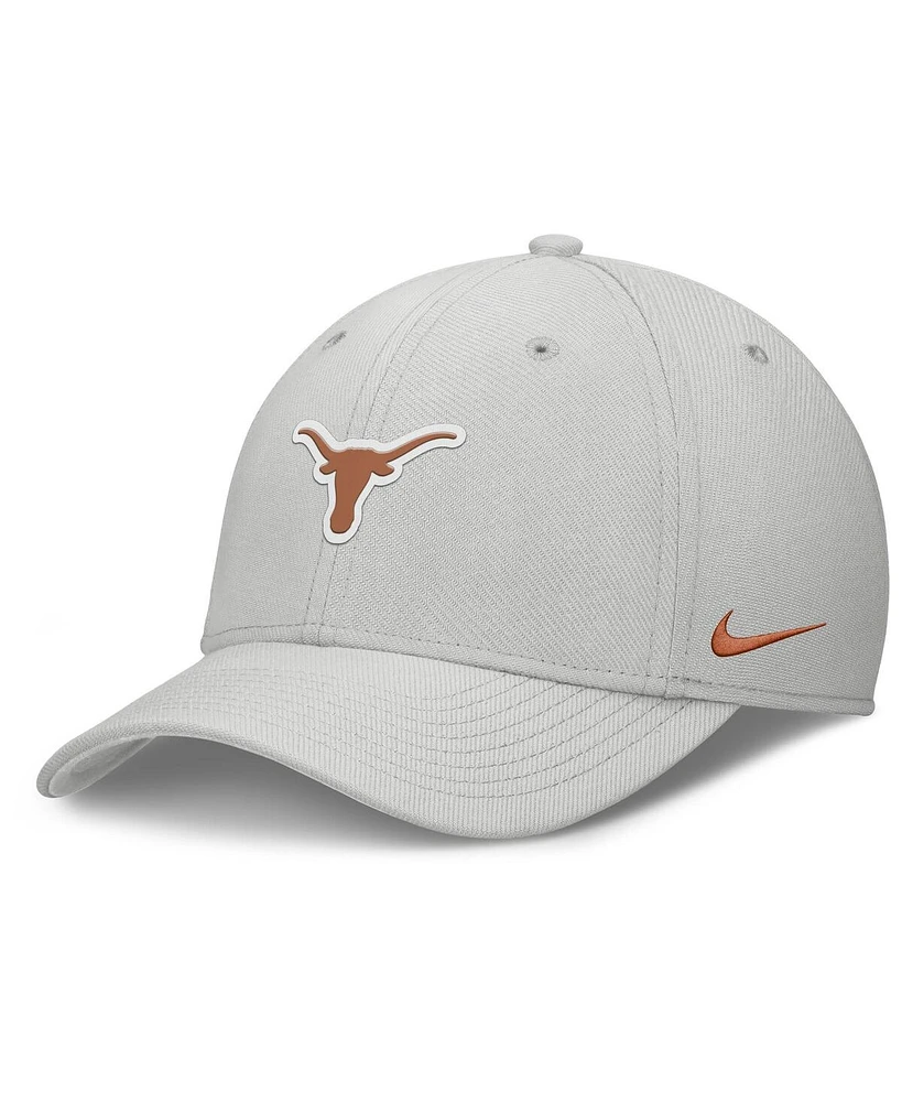 Nike Men's Gray Texas Longhorns Rise Practice Performance Adjustable Hat