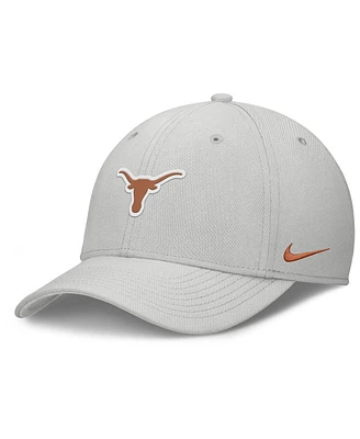 Nike Men's Gray Texas Longhorns Rise Practice Performance Adjustable Hat