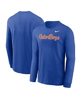 Nike Men's Royal Florida Gators Gator Boys Long Sleeve T-Shirt