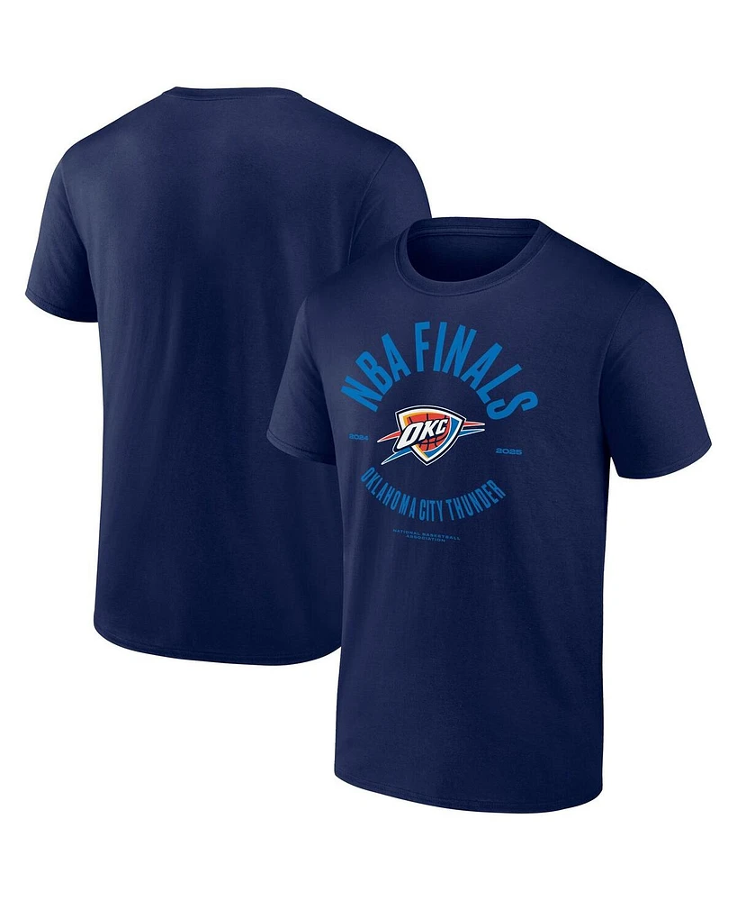 Fanatics Men's Navy Oklahoma City Thunder 2025 Nba Finals Charging Foul T-Shirt