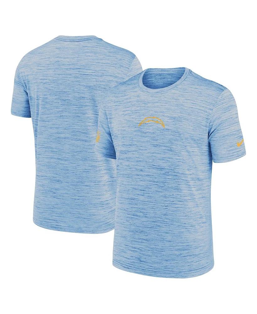 Nike Men's Powder Blue Los Angeles Chargers Sideline Velocity Performance T-Shirt