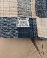 Hurley Men's Santa Cruz Seaside Flannel Long Sleeve Shirt