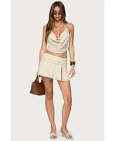 Edikted Women's Anja Textured Ruched Mini Skirt