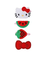 Hello Kitty Sweet Snacks 4-Piece Hair Clip Set