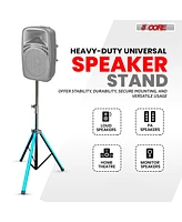 5Core Speaker Stand 2Pcs Tripod w Rgb Lights Adjustable 72 Inch Dj Studio Monitor Stands