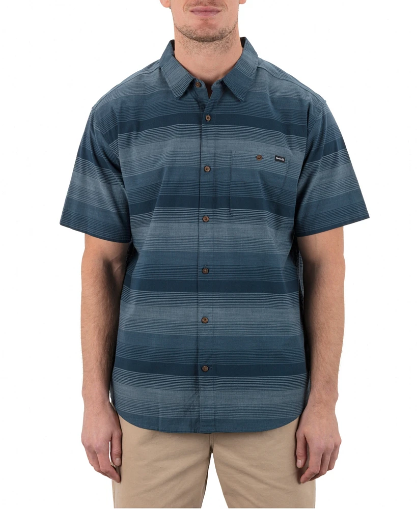 Hurley Men's Lido Stripe Short Sleeve Shirt