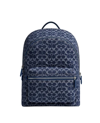 Coach Men's Charter Signature Denim Backpack