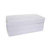 L.a. Baby, Multi-Use Waterproof Folding Portable Crib Mattress/Play Mat with Travel Carry Case, 2"