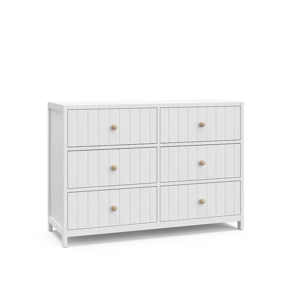 Graco Teddi 6 Drawer Double Dresser (White)