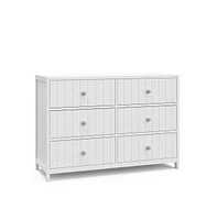 Graco Teddi 6 Drawer Double Dresser (White)