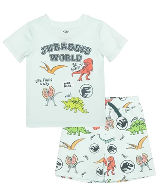 Jurassic Park Toddler Boys 2-Piece Crewneck T-Shirt and Short Set