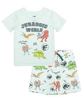 Jurassic Park Toddler Boys 2-Piece Crewneck T-Shirt and Shorts Set
