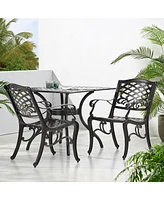 Flynama Outdoor 2 Pieces Aluminium Dining Chairs