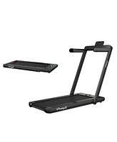 2.25HP 2 in 1 Folding Treadmill with App Speaker Remote Control