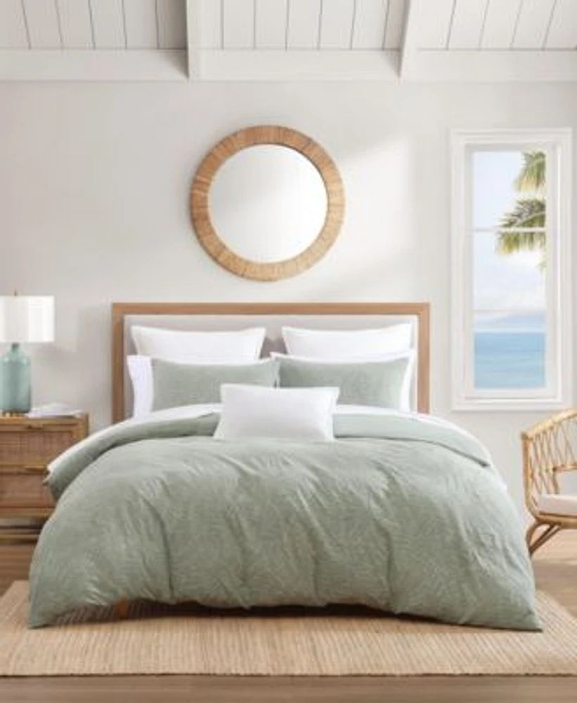 Tommy Bahama Harbor Palm Cotton Duvet Cover Set