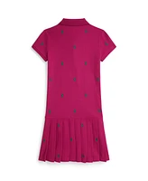 Polo Ralph Lauren Big Girls Pony Stretch Mesh Dress