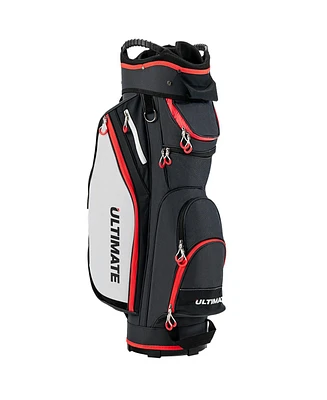 9.5 Inch Golf Cart Bag with 14 Way Dividers Top Organizer