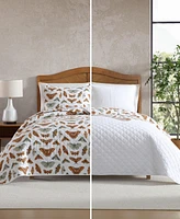 Eddie Bauer Wilford Butterfly Cotton Reversible 3-Pc. Quilt Set