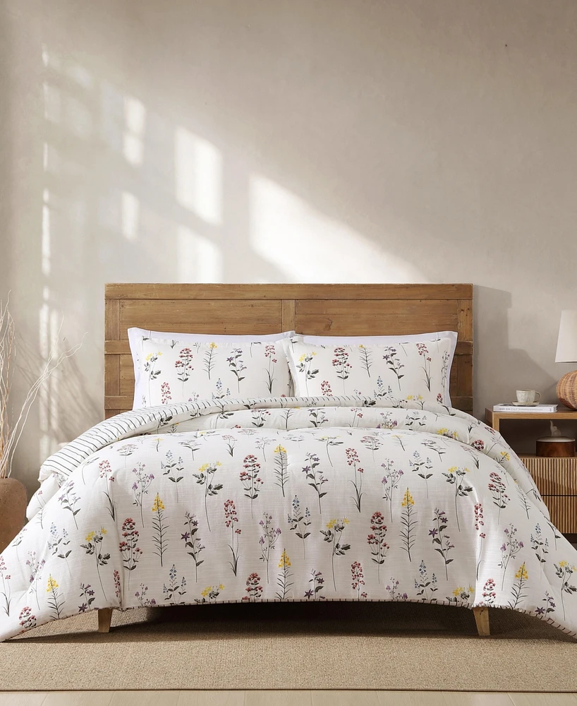 Eddie Bauer Wildflower Cotton Reversible -Pc. Comforter Set