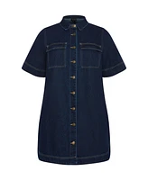 City Chic Plus Denim Jojo Dress