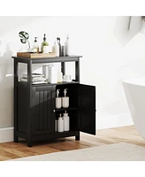 Volenca Bathroom Floor Cabinet Freestanding Storage Organizer with Open Compartment