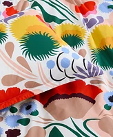 Marimekko Ojakellukka Cotton Percale 3-Pc. Duvet Cover Set, King