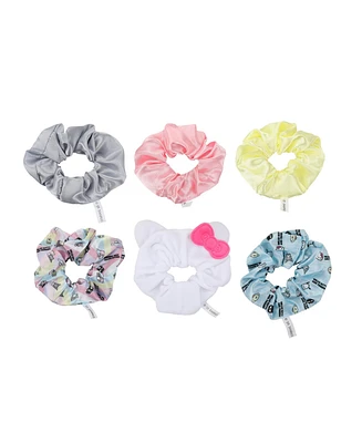 Hello Kitty & Friends Printed Fabric Hair Scrunchies (6-Piece Set)