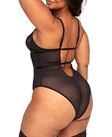 Adore Me Women's Rosie Crotchless Bodysuit Lingerie