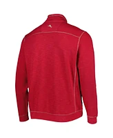 Tommy Bahama Men's Crimson Alabama Tide Sport Tobago Bay Tri-Blend Mock Neck Half-Zip Jacket