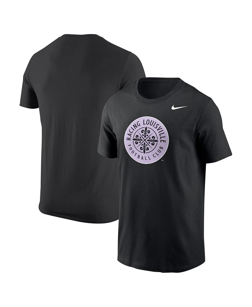 Nike Men's Black Racing Louisville Fc Primary Logo Core T-Shirt