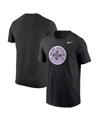 Nike Men's Black Racing Louisville Fc Primary Logo Core T-Shirt