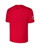 Pro Standard Men's Red Cincinnati Reds Turn It Up Dropped Shoulder T-Shirt