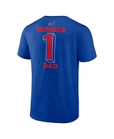 Fanatics Men's Royal Buffalo Bills Big Tall Number One Dad T-Shirt