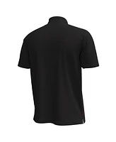 Under Armour Men's Black Wisconsin Badgers Playoff Chest Stripe Performance Polo Shirt