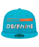 New Era Men's Aqua Miami Dolphins Ransom 59FIFTY Fitted Hat