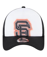 New Era Toddler White/Black San Francisco Giants Painted A-Frame 9FORTY Trucker Adjustable Hat