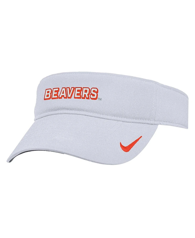 Nike Men's White Oregon State Beavers 2025 On-Field Ace Performance Adjustable Visor Hat
