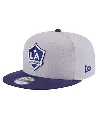 New Era Men's Gray La Galaxy Color Pack Two-Tone 9FIFTY Snapback Hat