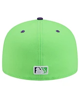 New Era Men's Neon Green Beloit Sky Carp Copa de la Diversion 59FIFTY Fitted Hat
