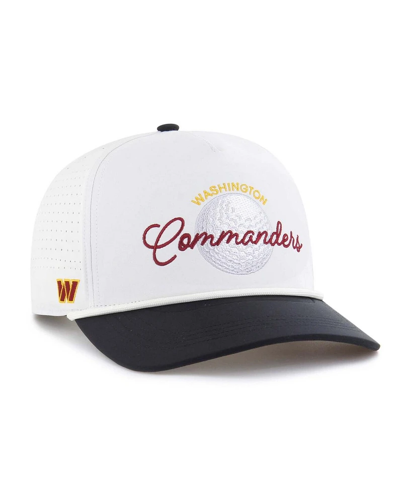 '47 Brand Men's White/Black Washington Commanders Gimmie Golf Hitch Rope Adjustable Hat