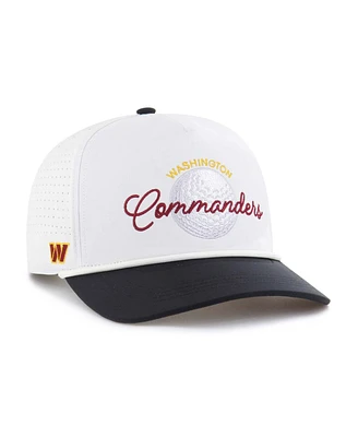 '47 Brand Men's White/Black Washington Commanders Gimmie Golf Hitch Rope Adjustable Hat