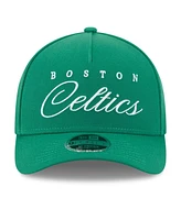 New Era Men's Kelly Green Boston Celtics 2025 Nba Draft M-Crown A-Frame 9FORTY Adjustable Hat