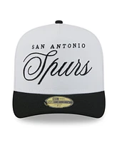 New Era Men's White/Black San Antonio Spurs 2025 Nba Draft A-Frame 59FIFTY Fitted Hat