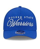 New Era Men's Royal Golden State Warriors 2025 Nba Draft M-Crown A-Frame 9FORTY Adjustable Hat