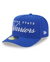 New Era Men's Royal Golden State Warriors 2025 Nba Draft A-Frame 59FIFTY Fitted Hat